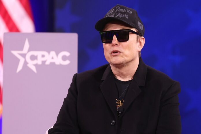Elon Musk in February 2025